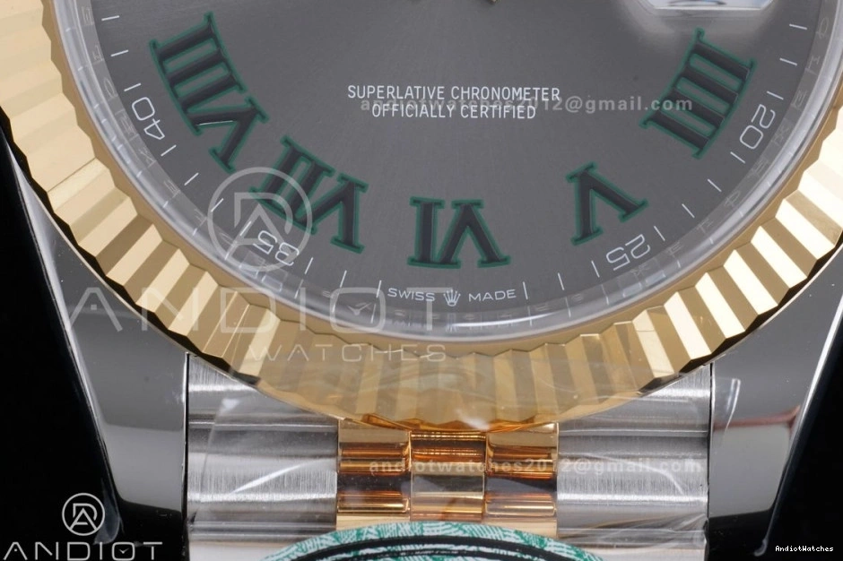 on Unique Clean 1:1 DateJust Jubilee Green Edition Gray Reserve) YG 126333 SH3235 SS 603 (72 41 Bracelet Best Roman Steel Dial 904L Hours Power Marker 0909